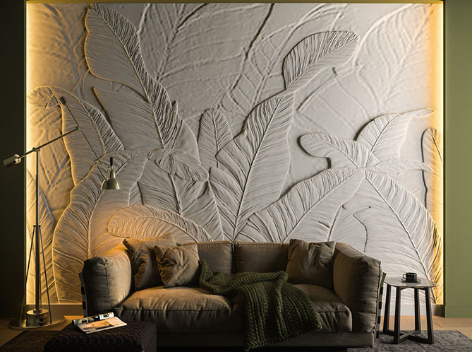 Molds for bas-relief Fern