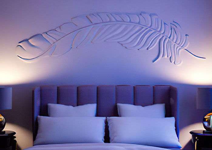 Molds for bas-relief Feather