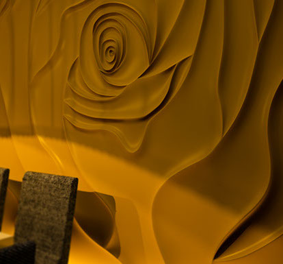 Molds for bas-relief Rose